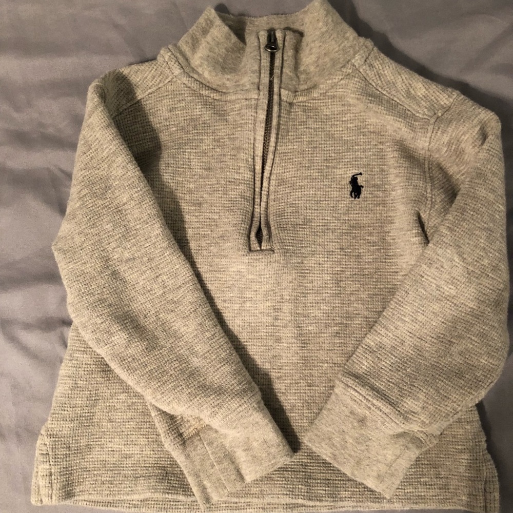 2T polo half zip pull over